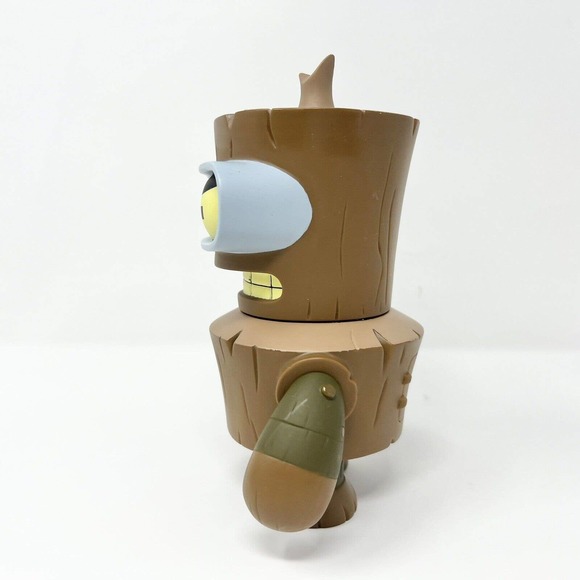 Futurama Wooden Bender 6-inch vinyl figure by KidRobot - no Arm/ Bird 2012 - Picture 5 of 6